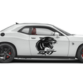 Dodge SRT Tiger Vinyl Decal Sticker – Aggressive Muscle Car Graphic – Fits Challenger, Charger, Durango – 6" to 45" Weatherproof