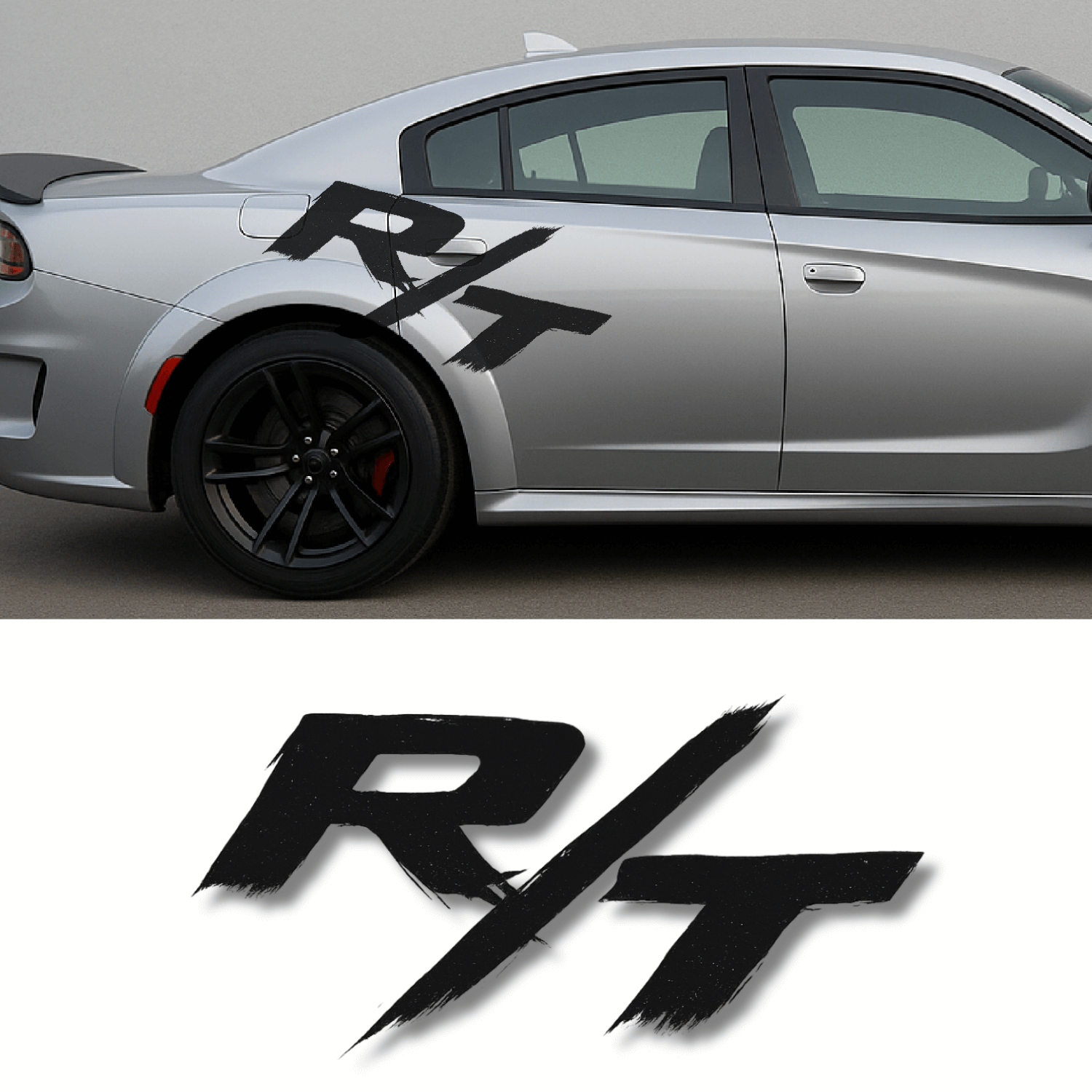 Dodge Challenger & Charger R/T Decal (2015–2023) – Premium Vinyl Sticker for Car, Window, or Body