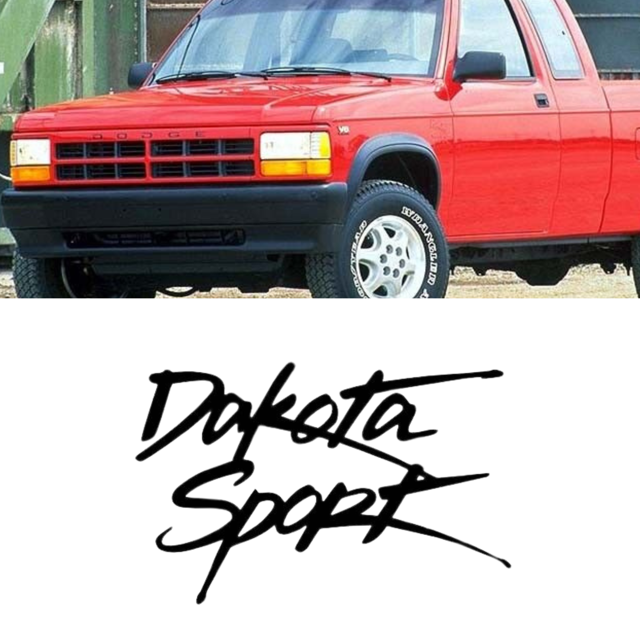 1996 Dodge Dakota Sport Decals | Set of 2