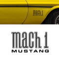 1971 1972 Ford Mustang Mach 1 Decal Logo Set Of 2