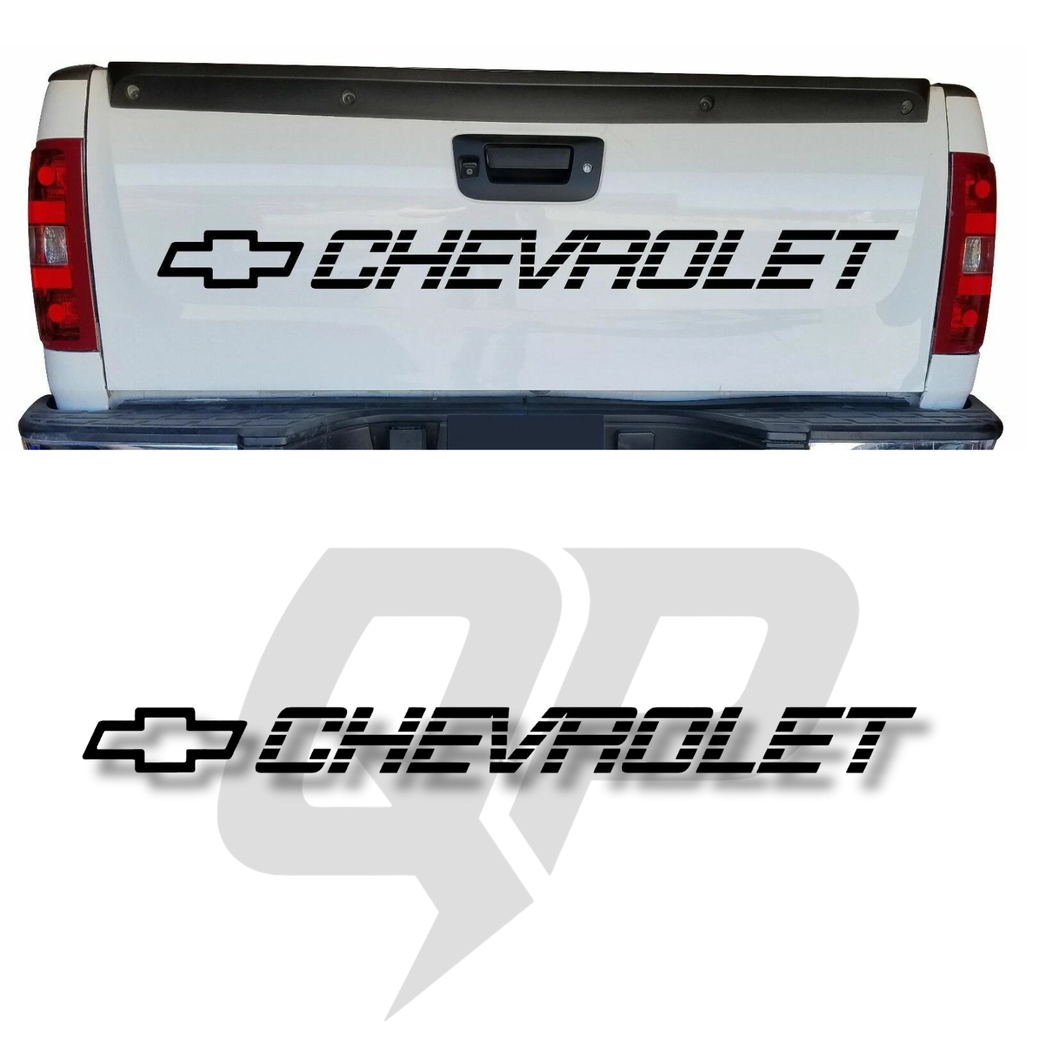 CHEVY Silverado 1500 Tailgate Lettering | 454 SS Style Vinyl Decal Set