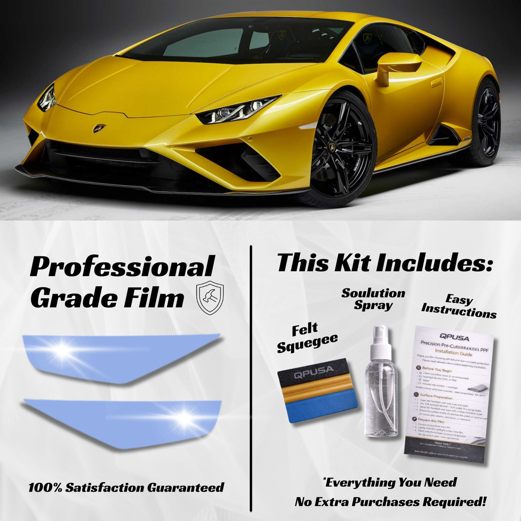 Lamborghini Huracán (2014-2024) Headlight PPF Protection Kit - Pre-Cut