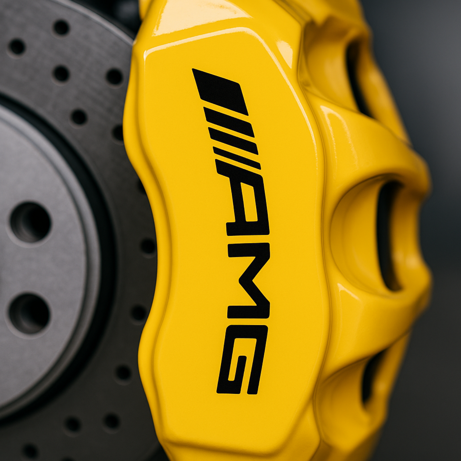 Mercedes AMG Brake Caliper Decals – Universal Fit | Set of 8 (3" to 6")