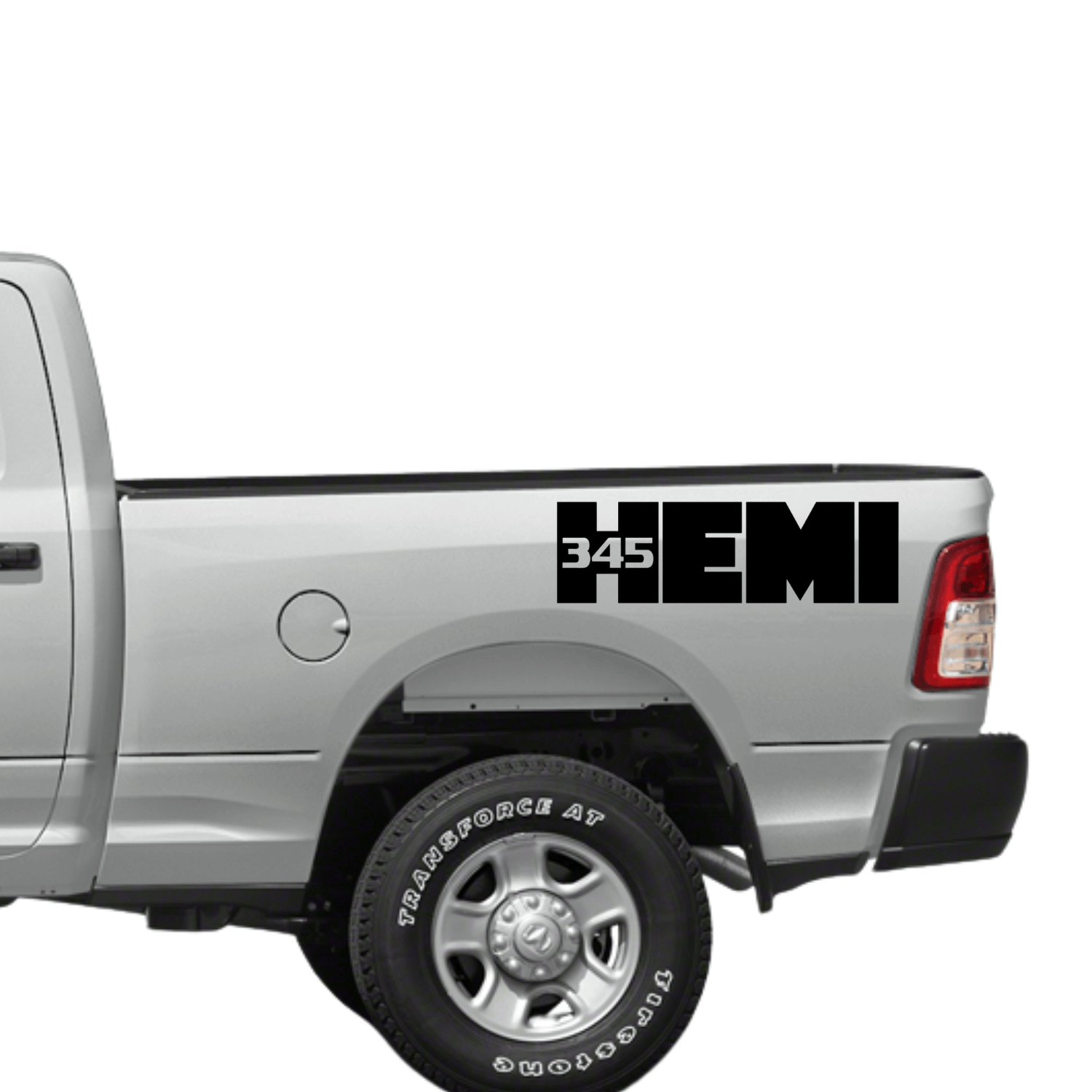 345 HEMI Vinyl Decal Sticker – Sizes 6" to 45" – Dodge Performance Engine Graphic for Truck or Car Window