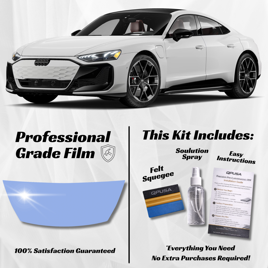 Audi e-tron GT RS Partial Hood PPF Protection Kit - Pre-Cut