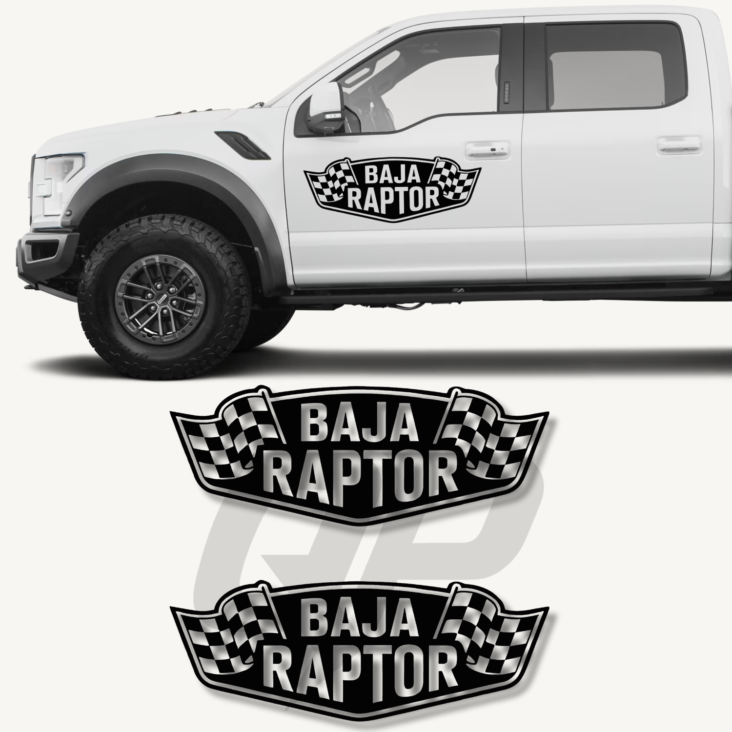 Ford Raptor Baja Off-Road Decal Kit | Premium Vinyl Graphics 2PC
