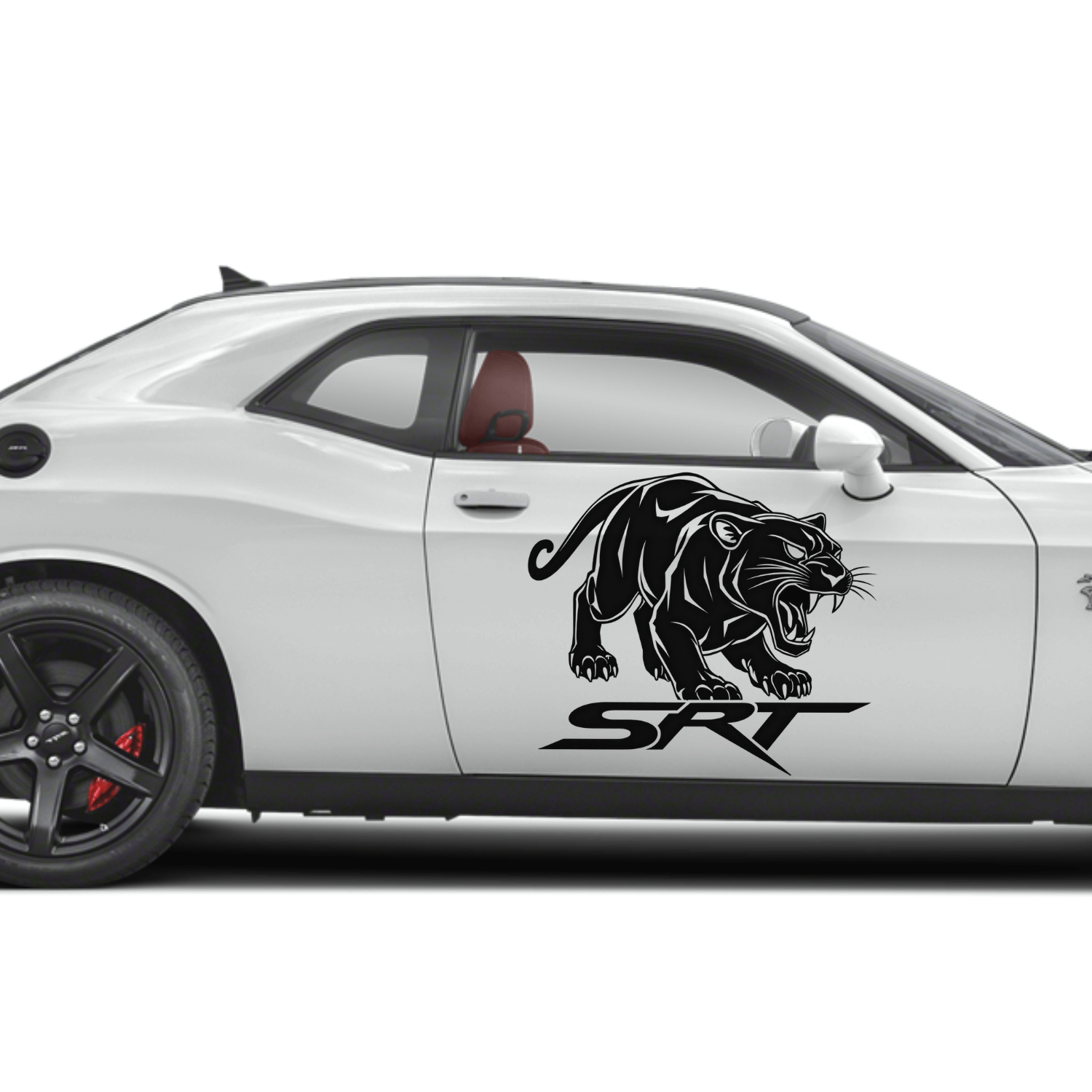 SRT Hellcat Tiger Decal Sticker – Dodge Challenger & Charger Vinyl Graphic – Muscle Car Window or Hood Sticker 6" to 45"