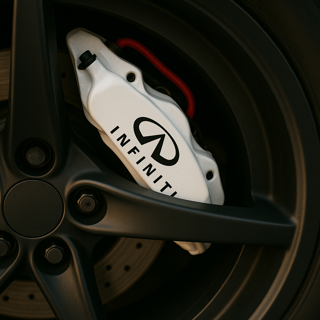 Infiniti Brake Caliper Decals – Universal Fit | Set of 8 (3" to 6")