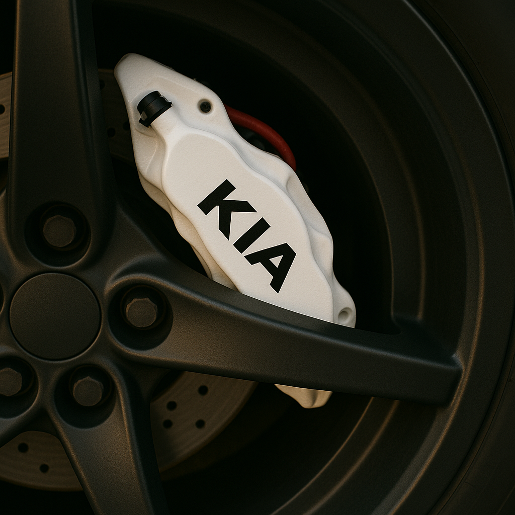 KIA Brake Caliper Decals – Universal Fit | Set of 8 (3" to 6")