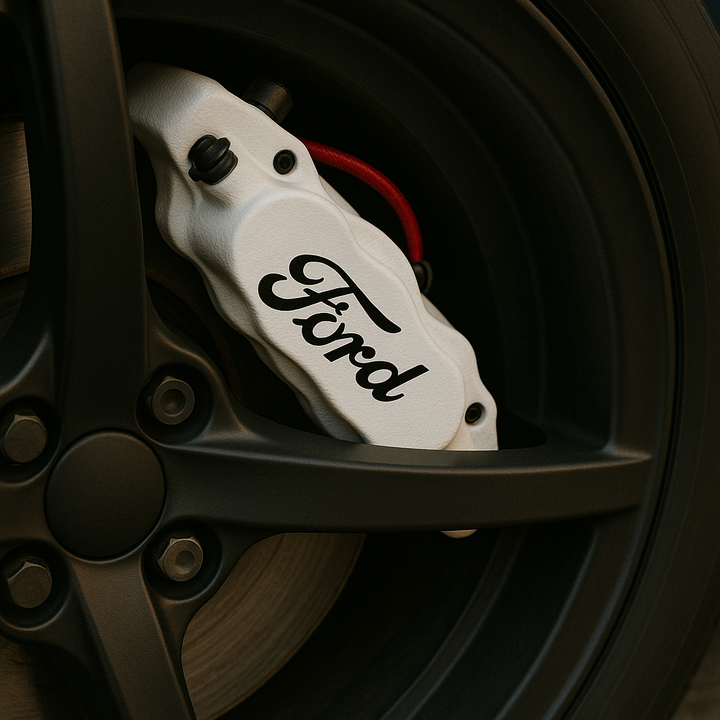 Ford Brake Caliper Decals – Universal Fit | Set of 8 (3" to 6")