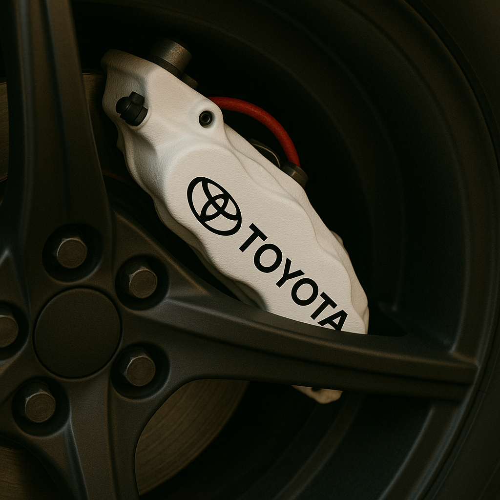 Toyota Brake Caliper Decals – Universal Fit | Set of 8 (3" to 6")