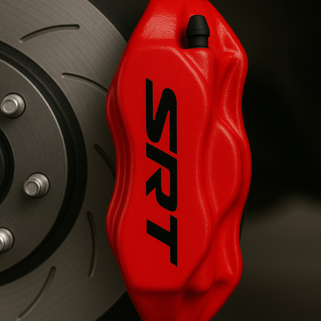 Dodge SRT Hellcat Brake Caliper Decals – Universal Fit | Set of 8 (3" to 6")