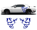 Dodge Challenger Demon Side Graphics – Premium OEM Style (2011–2022) – 2-Piece Vinyl Kit