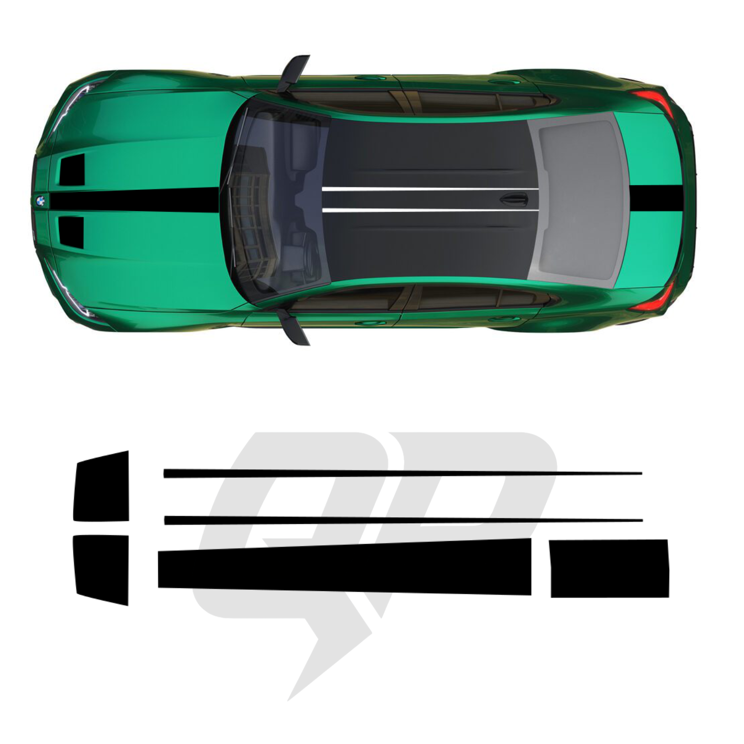 BMW M3 G80 Stripe Kit | Roof Hood Trunk Premium Vinyl Graphics