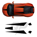 Lamborghini Huracán Evo Racing Stripes Kit | Hood Roof Wing Graphics