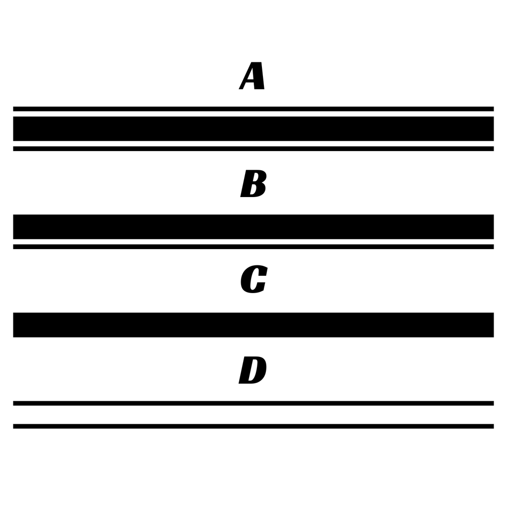 Universal 3" Roof Stripe Kit | Premium Vinyl Racing Stripes