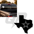 Dallas Cowboys Texas Shaped Decal | Premium Vinyl State Logo Sticker
