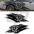 Dodge Challenger Hellcat Racing Stripes | 2015-2020 | Distressed Scratch Design