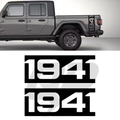 Jeep Gladiator 1941 Bedside Decals - JT 2018+ Heritage Vinyl Graphics (Pair)