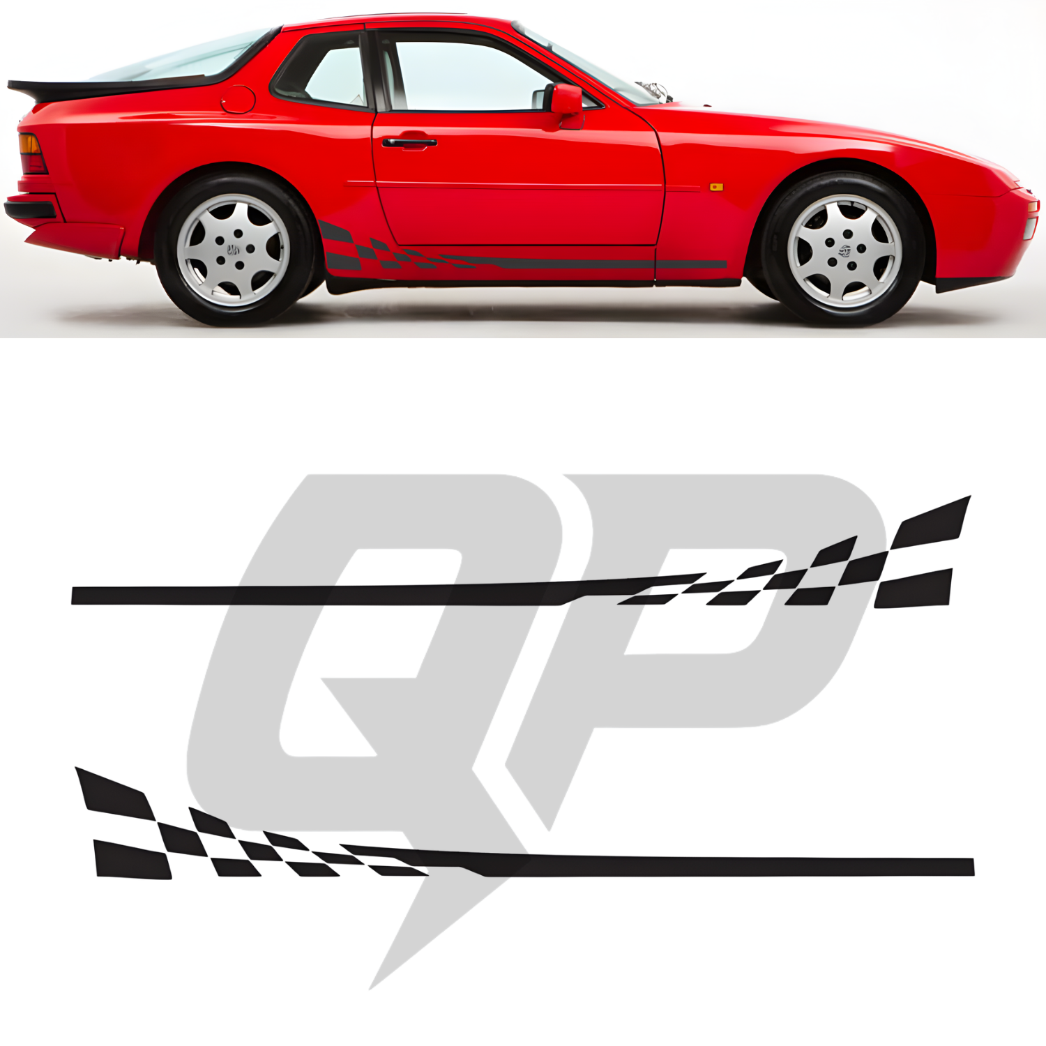 944/951 Checkered Side Decals Graphics Kit