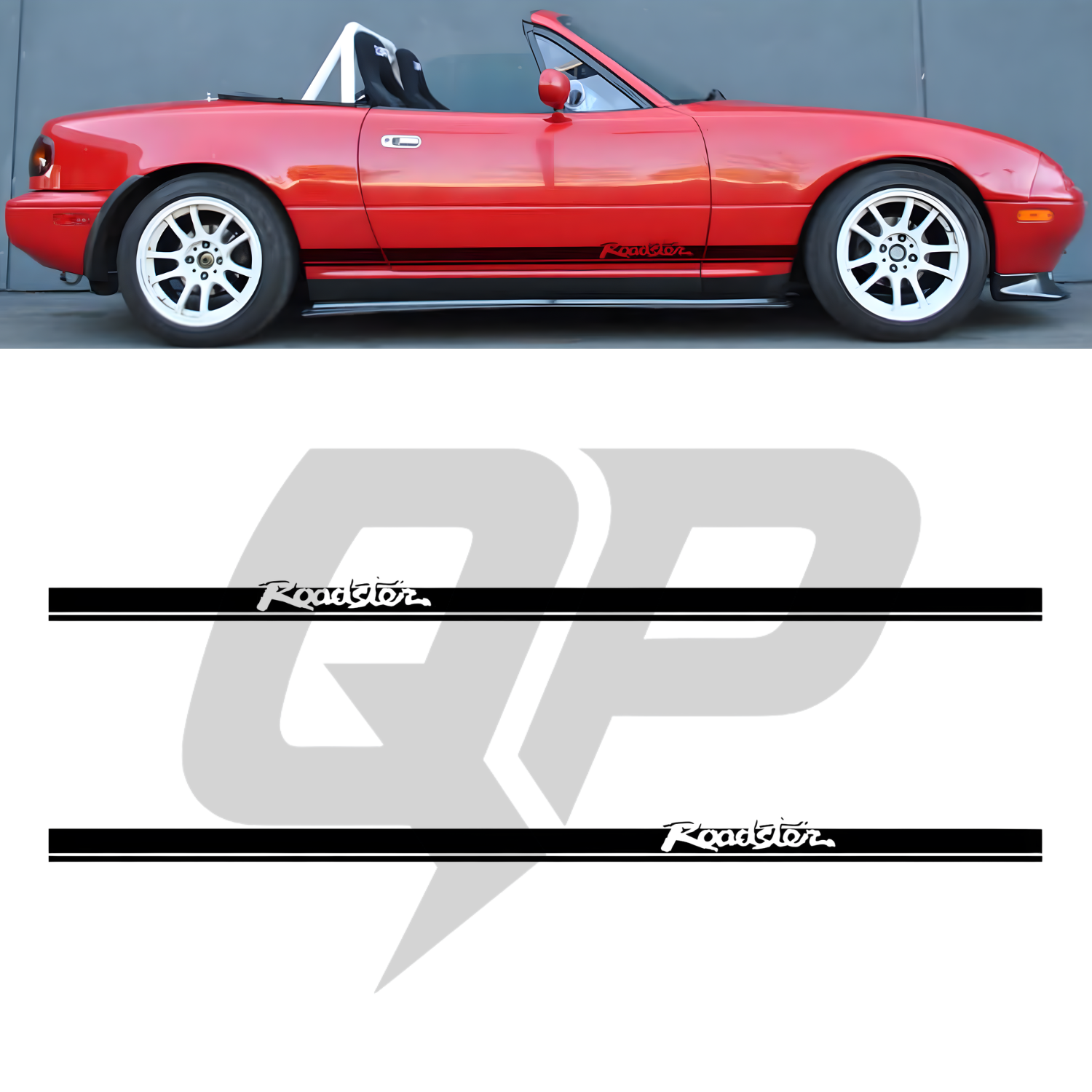 Mazda Miata MX-5 Roadster Double Stripe Decal | NA NB NC Premium Vinyl