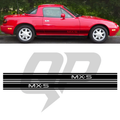 Mazda Miata MX-5 Triple Stripe Decal | NA NB NC Premium Vinyl Graphic