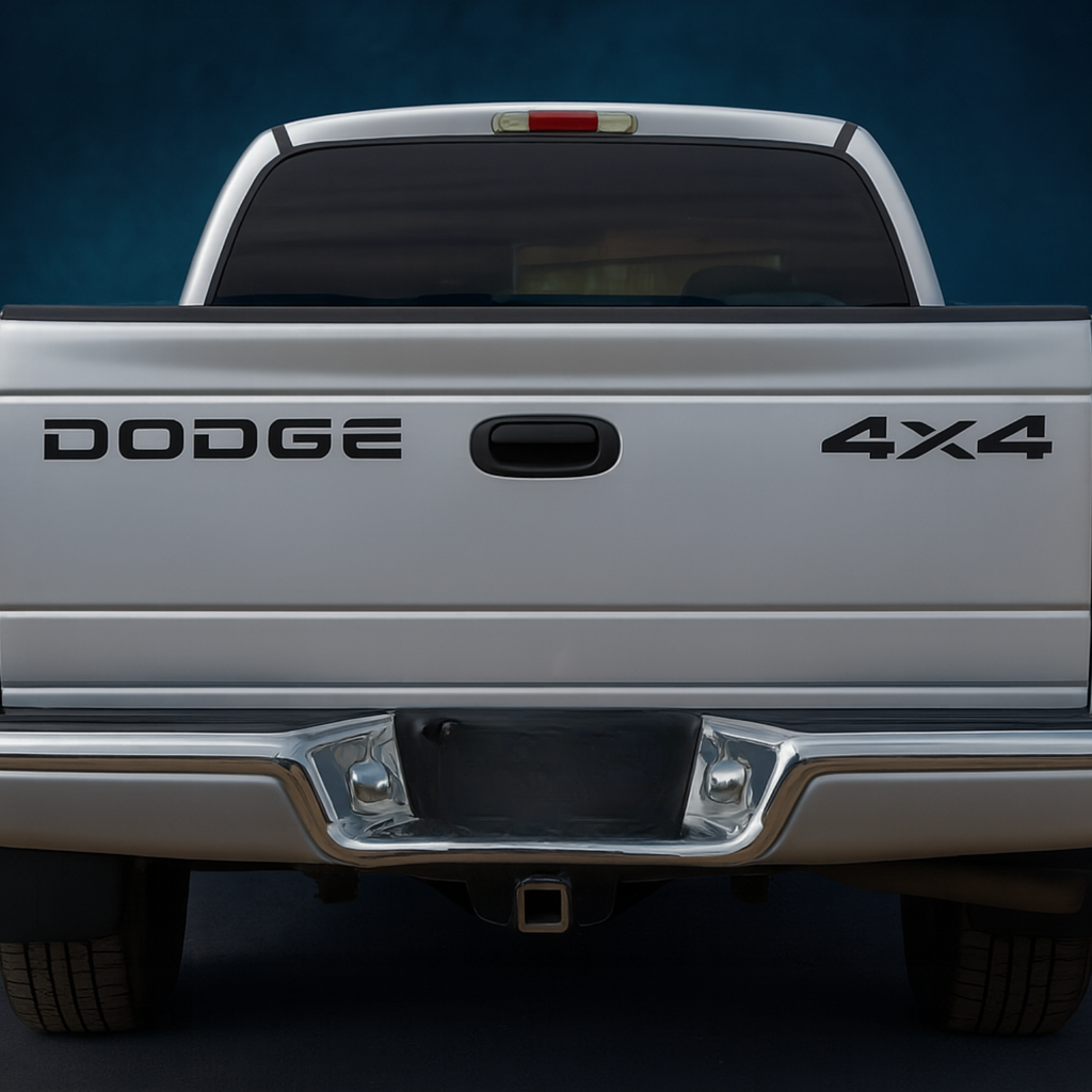Dodge Tailgate Letter Decals | 1994-2002 Ram 1500 2500 3500 | Premium Vinyl