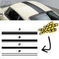 Universal 3" Roof Stripe Kit | Premium Vinyl Racing Stripes