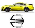 Ford Mustang Side Door Stripes Graphics