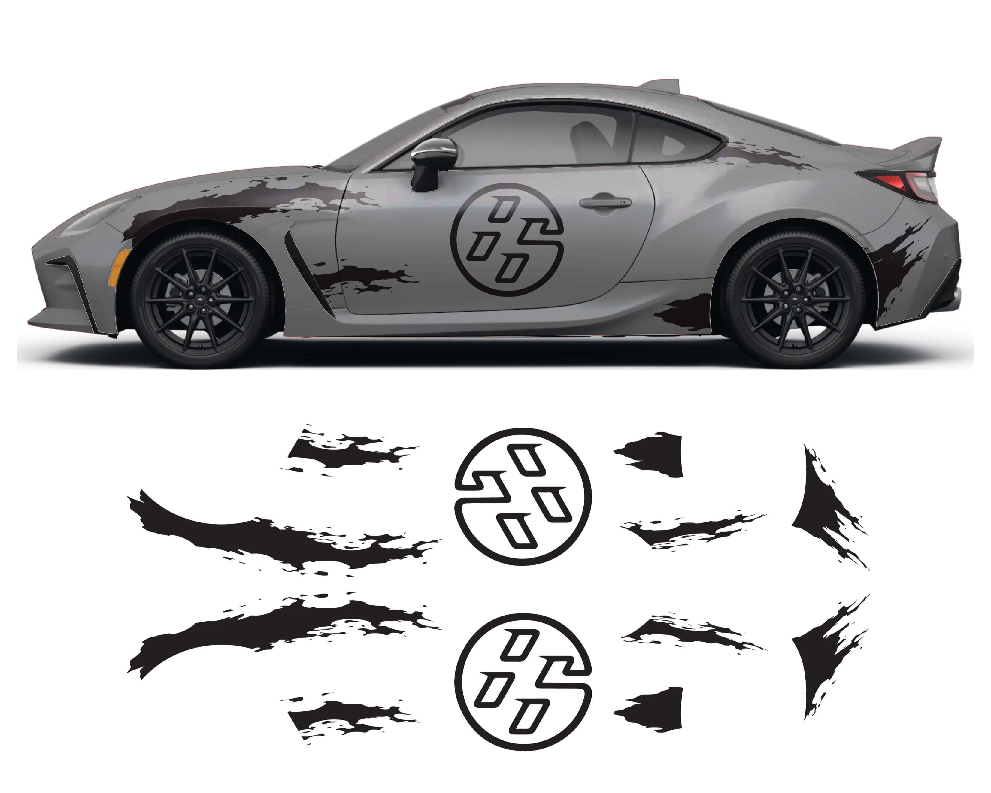 86 Side Accent Decals - BRZ FRS GT86 GR86 Graphics Kit