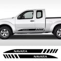 2PCS 45" Car Door Side Stickers For Nissan Navara NP300 D40 D23 Nismo JDM Auto Stripes Decor Vinyl Decals