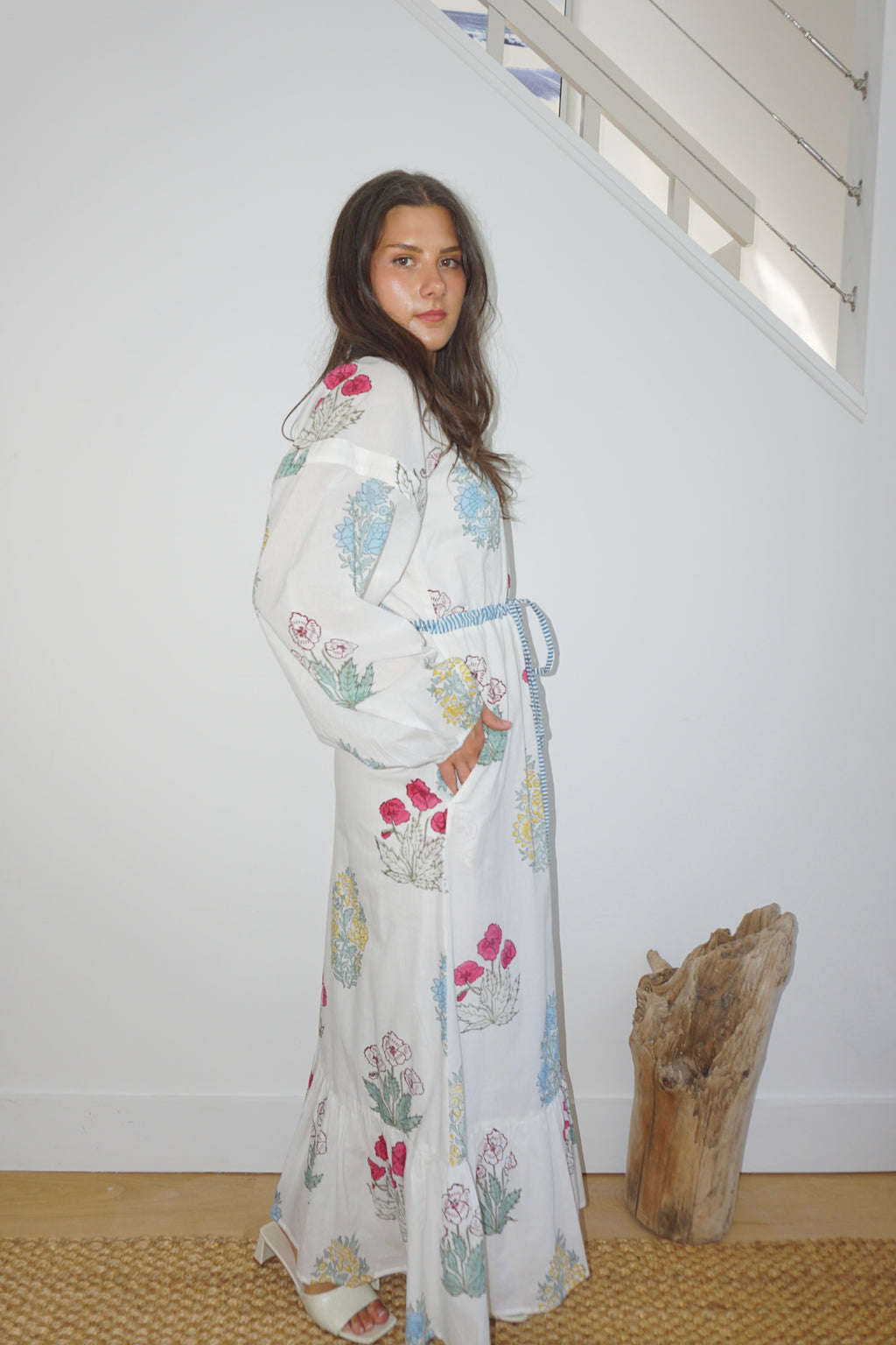 Joel Maxi Dress in Mixed Floral