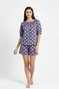 Marley Short Pajama Set in Midnight Floral