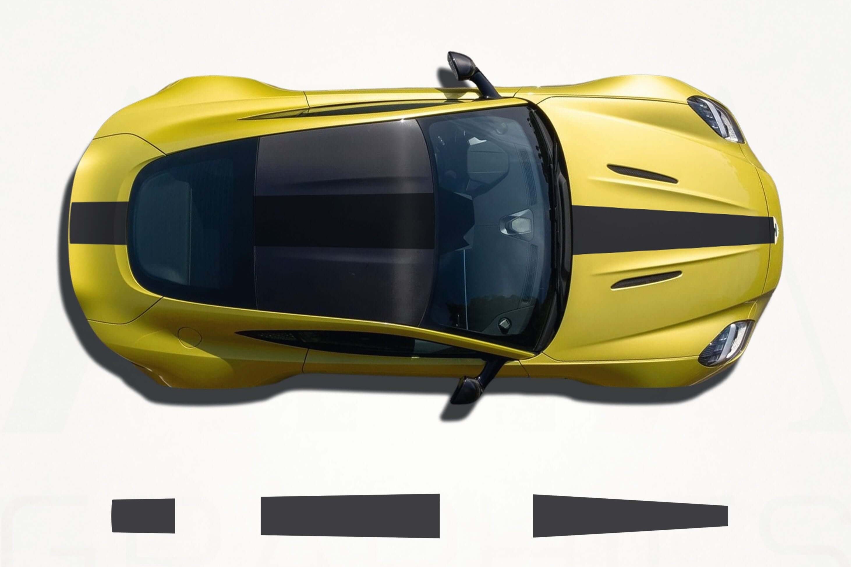 Aston Martin Vantage Center Racing Stripes – Vinyl Decal Kit
