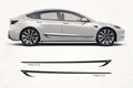Tesla Model 3 Refresh Side Stripe Graphics (2017–2024) – Premium Vinyl Rocker Panel Decals