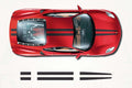 Ferrari F430 Center Stripes Decals