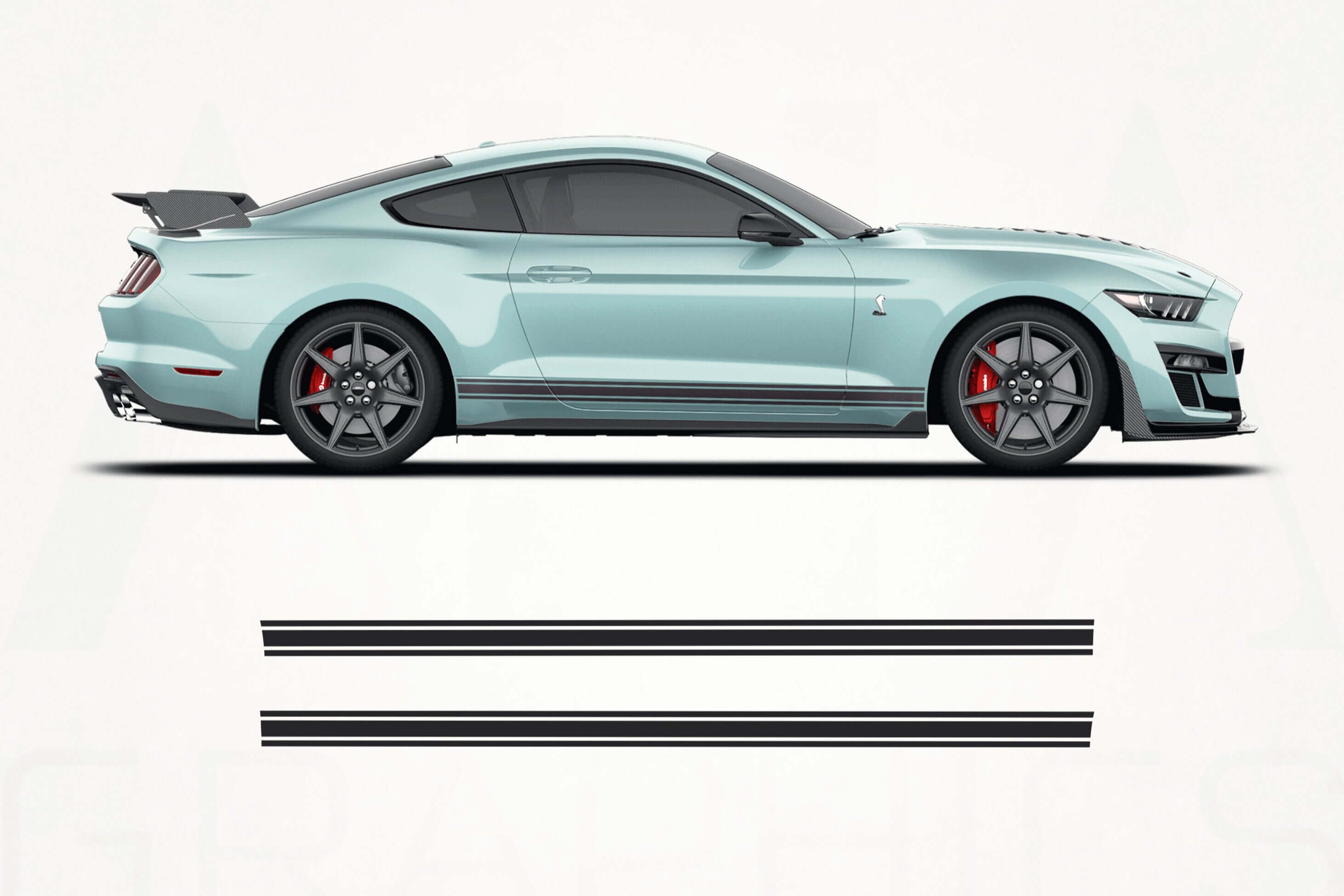Ford Mustang Shelby GT 500 Side Stripes Decals