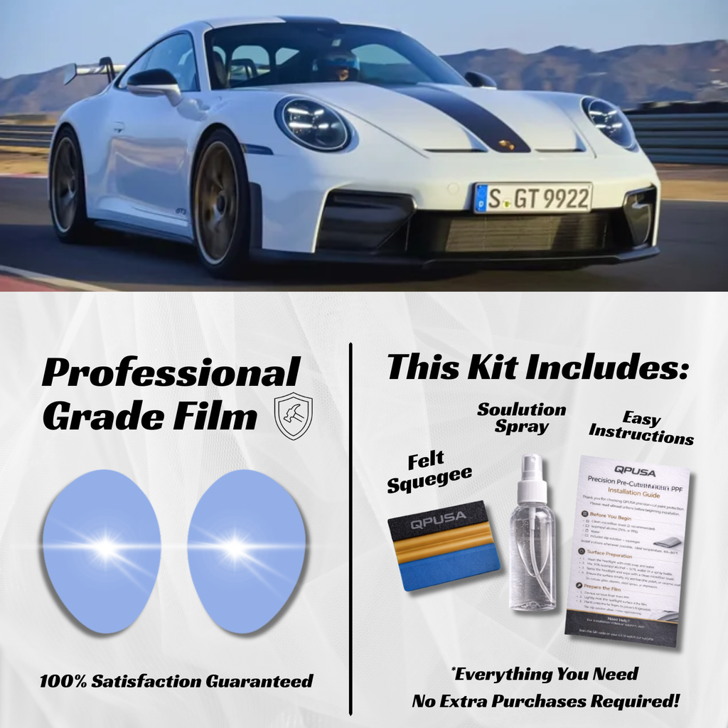 Porsche 911 GT3 RS Headlight PPF Protection Kit (2025-2026)