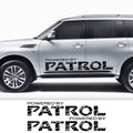 2PCS Car Door Side Sport Stickers For Nissan Patrol y60 y61 y62 Auto Body Vinyl Film 50" Decal