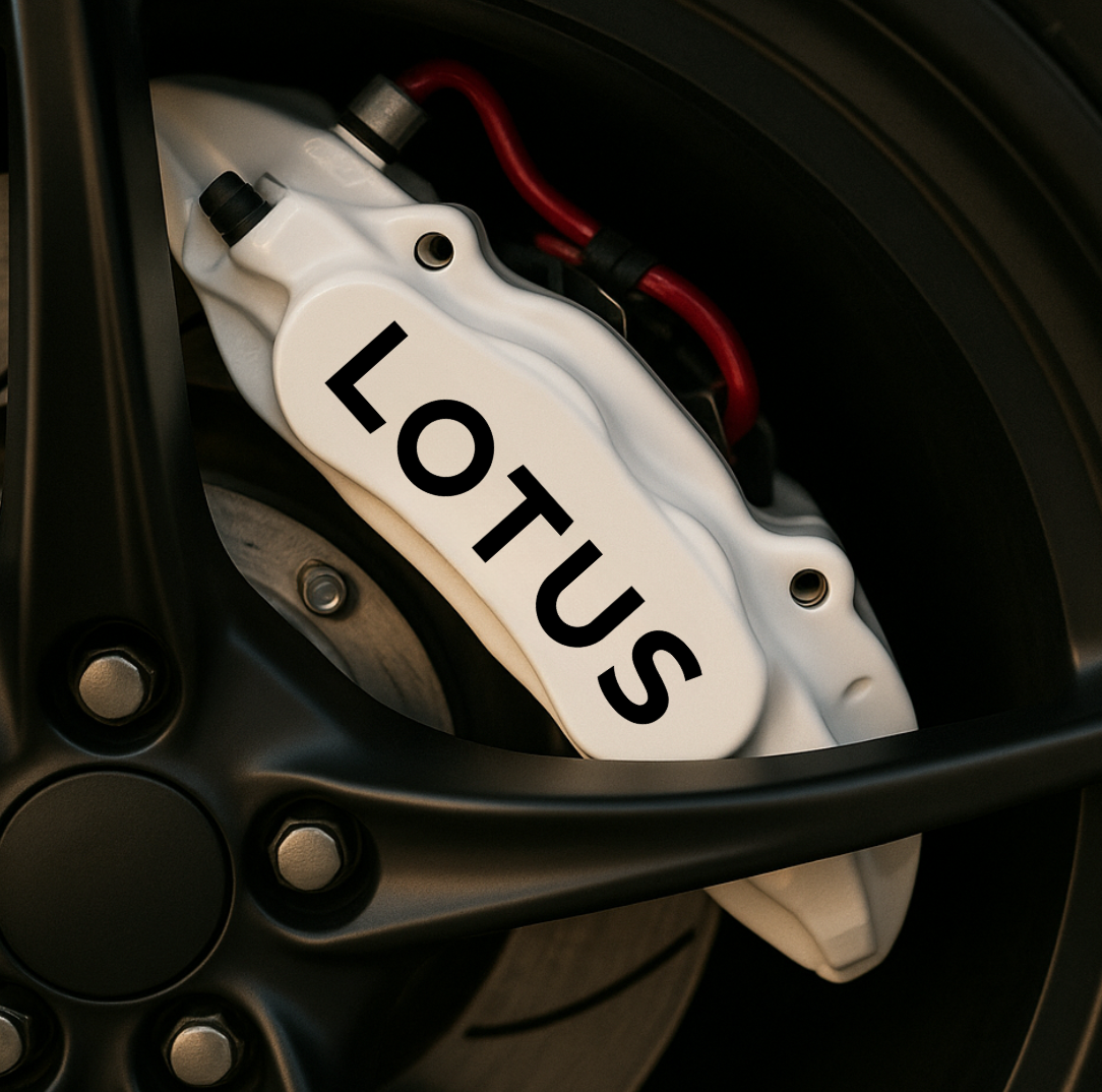 Lotus Brake Caliper Decals – Universal Fit | Set of 8 (3" to 6")