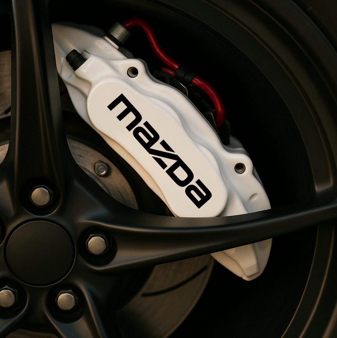 Mazda Brake Caliper Decals – Universal Fit | Set of 8 (3" to 6")