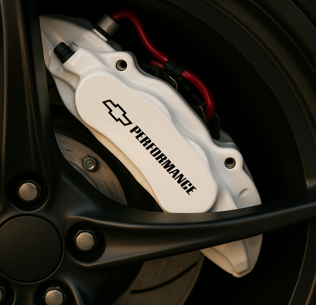 Chevrolet Performance Brake Caliper Decals – Universal Fit | Set of 8 (3" to 6")
