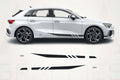 Audi A3 / RS3 Side Stripes Decal Kit (2021–2024) – Vinyl Rocker Panel Graphics