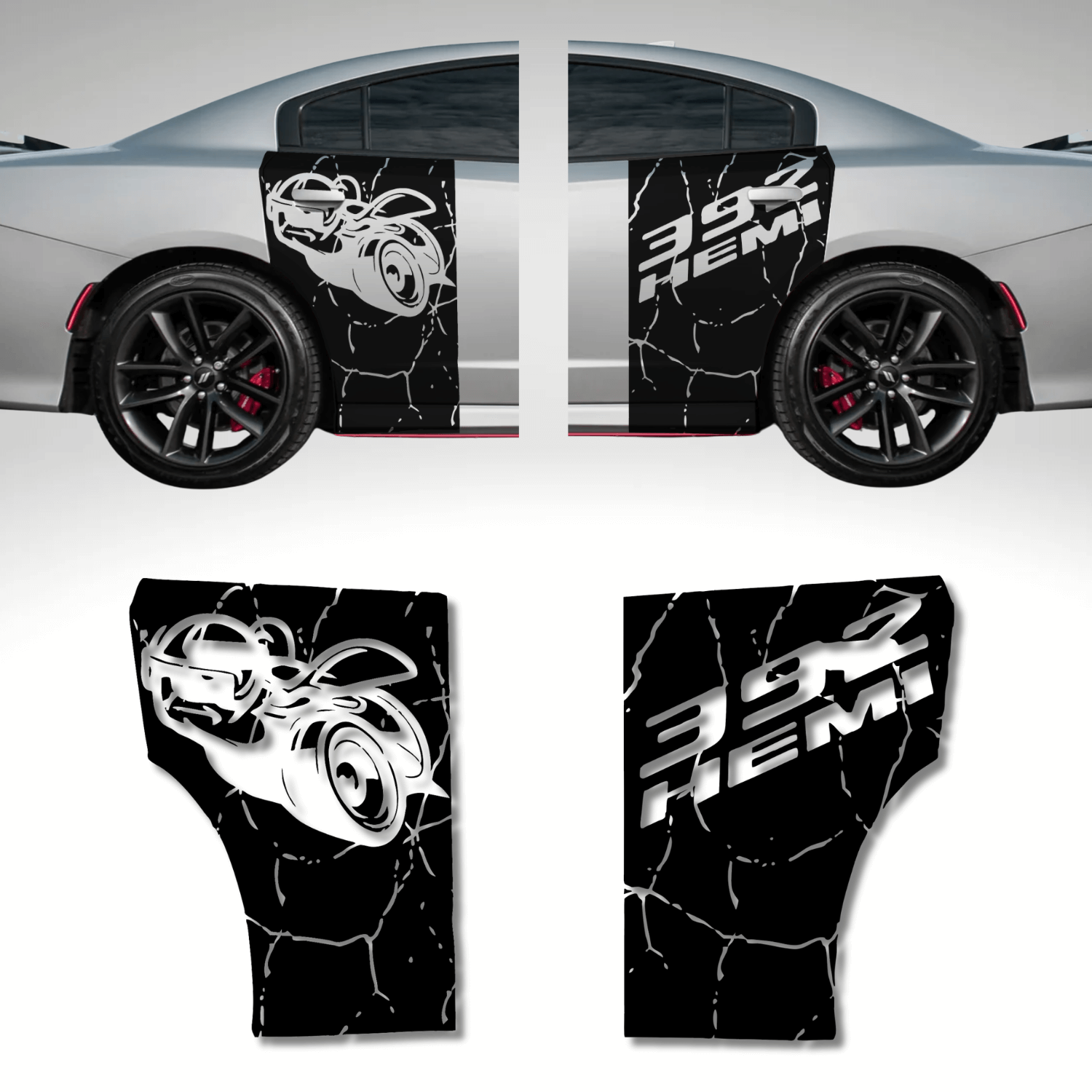 392 Super Bee Scat Pack Side Stripe Decal Set – 2-Pack for 2015–2023 Dodge Charger