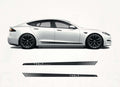 Tesla Model S Side Stripes Decal Kit (2016–2024) – Luxury Vinyl Rocker Panel Graphics