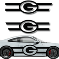 Green Bay Packers Racing Stripe Decal Set – Universal Fit Vinyl Sticker for Cars & Trucks