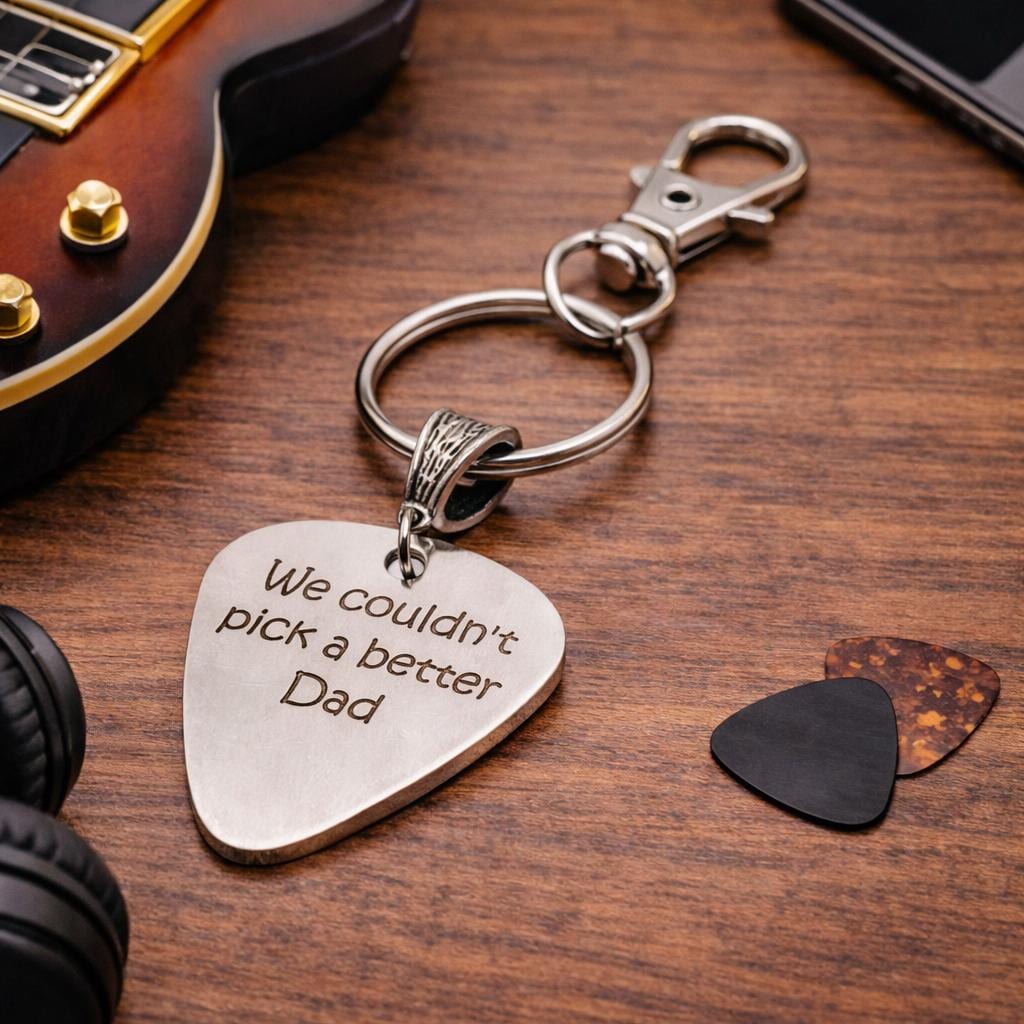 We Couldn't Pick A Better Dad Stainless Steel Engraved Keychain Gift For Dad Fathers Day Gift