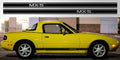 Mazda Miata MX-5 Triple Stripe Decal | NA NB NC First Gen Logo Premium Vinyl
