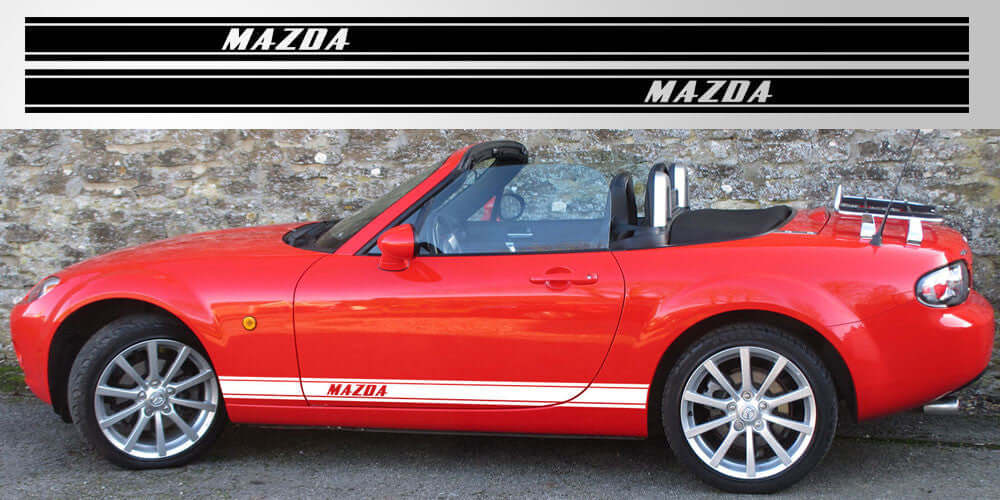 Mazda Miata MX-5 Double Stripe Decal | NA NB NC Premium Vinyl