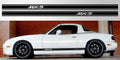 Mazda Miata MX-5 Double Stripe Decal | NA NB NC MX5 Cutout Vinyl